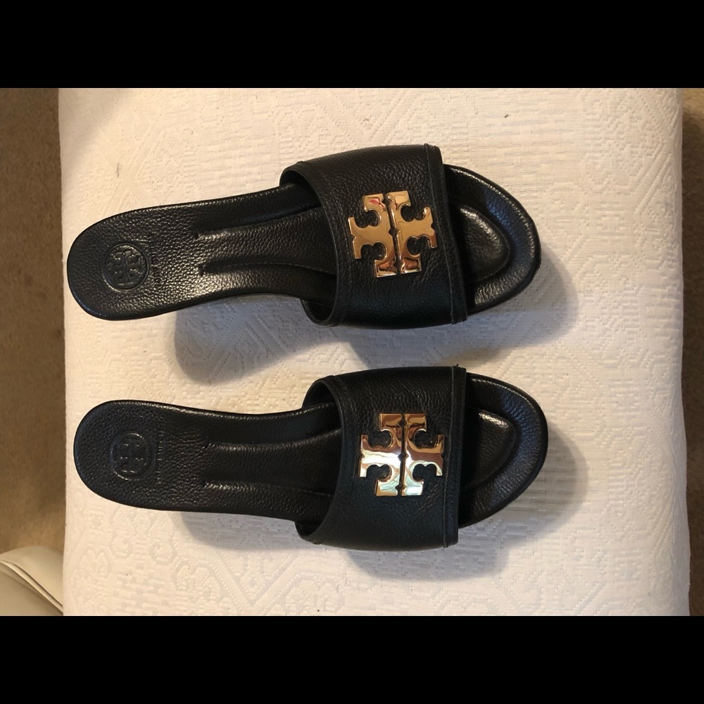Tory Burch Laura 80MM Wedge slide- size 8